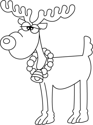 Reindeer 02 - Animal coloring pages - Coloriages - 10doigts.fr