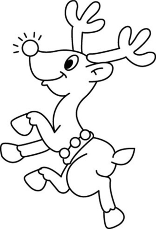 Reindeer 09 - Animal coloring pages - Coloriages - 10doigts.fr