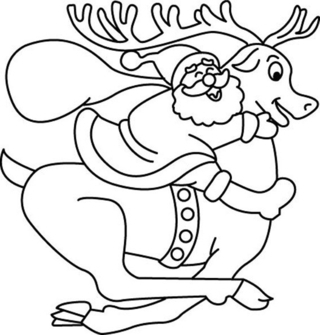 Reindeer 11 - Animal coloring pages - Coloriages - 10doigts.fr
