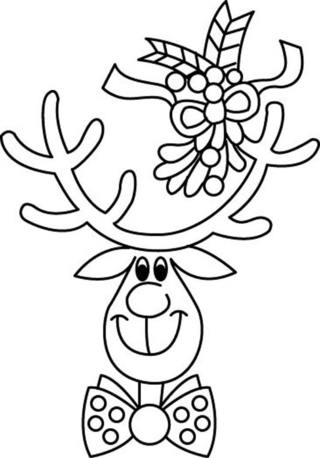 Reindeer 12 - Animal coloring pages - Coloriages - 10doigts.fr