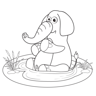 Elefante14 - Coloreados de animales - Coloriages - 10doigts.fr