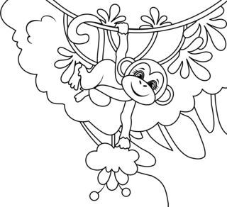 Animales-selva12 - Coloreados de animales - Coloriages - 10doigts.fr