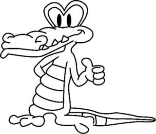 Cocodrilo 02 - Coloreados de animales - Coloriages - 10doigts.fr