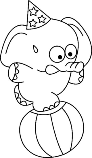 Elefante 03 - Coloreados de animales - Coloriages - 10doigts.fr