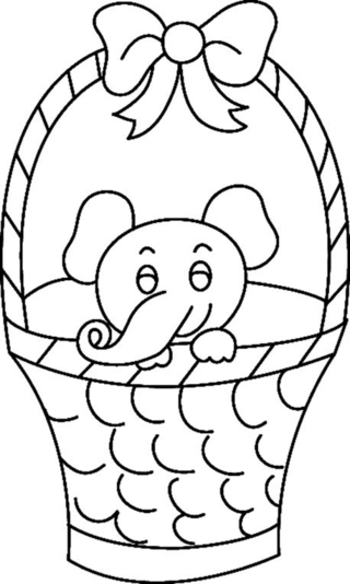 Elefante 08 - Coloreados de animales - Coloriages - 10doigts.fr