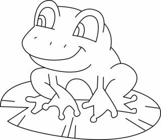 Rana 02 - Coloreados de animales - Coloriages - 10doigts.fr
