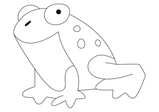 Rana 06 - Coloreados de animales - Coloriages - 10doigts.fr