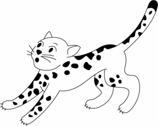 Leopardo01 - Coloreados de animales - Coloriages - 10doigts.fr