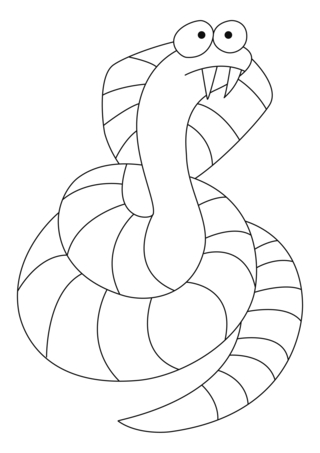 Serpiente01 - Coloreados de animales - Coloriages - 10doigts.fr