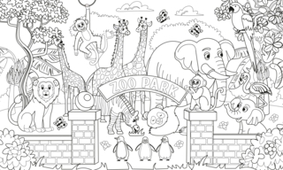 Animales-sabana11 - Coloreados de animales - Coloriages - 10doigts.fr