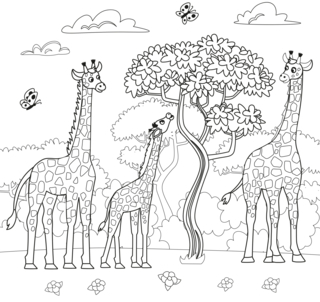 Animales-sabana12 - Coloreados de animales - Coloriages - 10doigts.fr