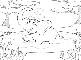 Animales-sabana9 - Coloreados de animales - Coloriages - 10doigts.fr