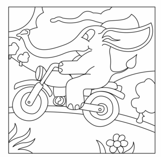 Elefante11 - Coloreados de animales - Coloriages - 10doigts.fr