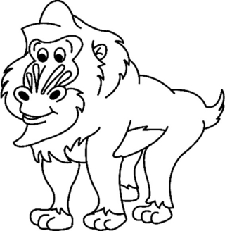 Mono 03 - Coloreados de animales - Coloriages - 10doigts.fr