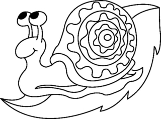 Caracol 02 - Coloreados de animales - Coloriages - 10doigts.fr