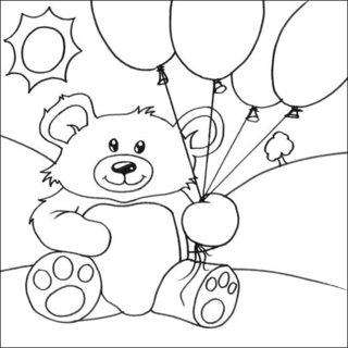 Osito 01 - Coloreados de animales - Coloriages - 10doigts.fr