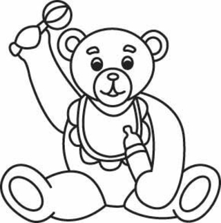 Osito 05 - Coloreados de animales - Coloriages - 10doigts.fr