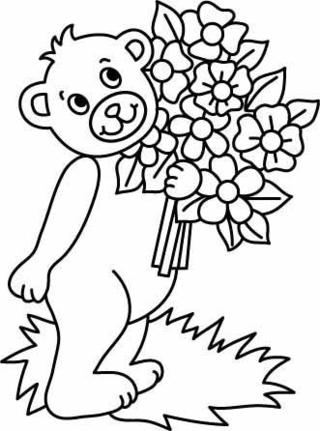Osito 09 - Coloreados de animales - Coloriages - 10doigts.fr