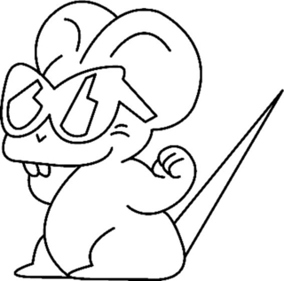 Ratón 03 - Coloreados de animales - Coloriages - 10doigts.fr