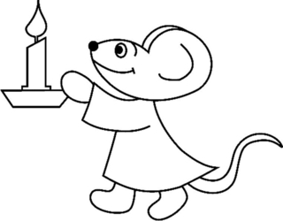 Ratón 04 - Coloreados de animales - Coloriages - 10doigts.fr