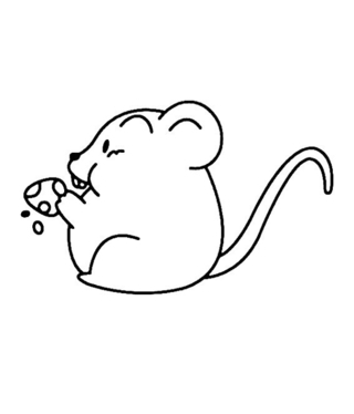 Ratón 11 - Coloreados de animales - Coloriages - 10doigts.fr