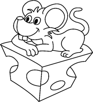 Ratón 12 - Coloreados de animales - Coloriages - 10doigts.fr