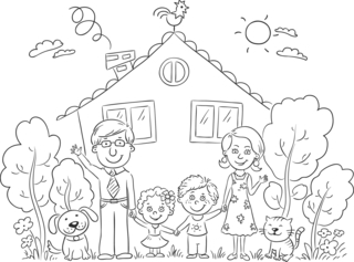 Animales domésticos2 - Coloreados de animales - Coloriages - 10doigts.fr
