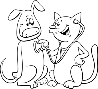 Animales domésticos6 - Coloreados de animales - Coloriages - 10doigts.fr
