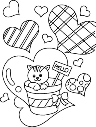 Gato 01 - Coloreados de animales - Coloriages - 10doigts.fr