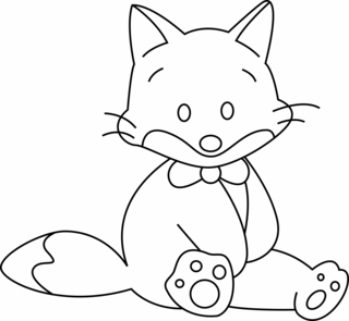 Gato 10 - Coloreados de animales - Coloriages - 10doigts.fr