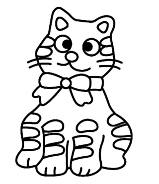Gato 18 - Coloreados de animales - Coloriages - 10doigts.fr