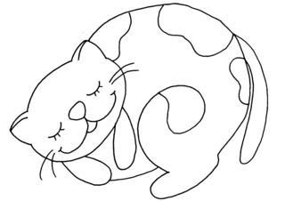 Gato 33 - Coloreados de animales - Coloriages - 10doigts.fr