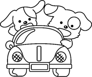 Perro 01 - Coloreados de animales - Coloriages - 10doigts.fr