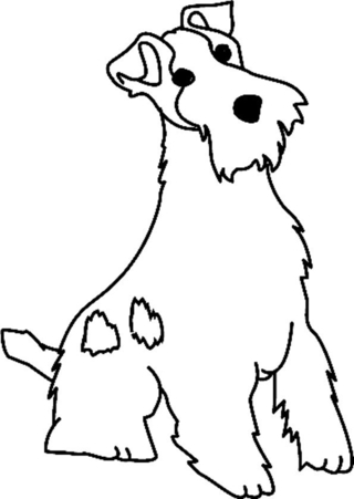 Perro 11 - Coloreados de animales - Coloriages - 10doigts.fr