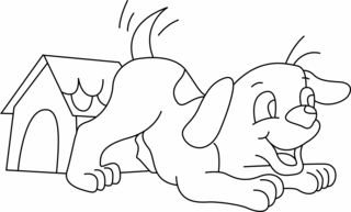 Perro 13 - Coloreados de animales - Coloriages - 10doigts.fr