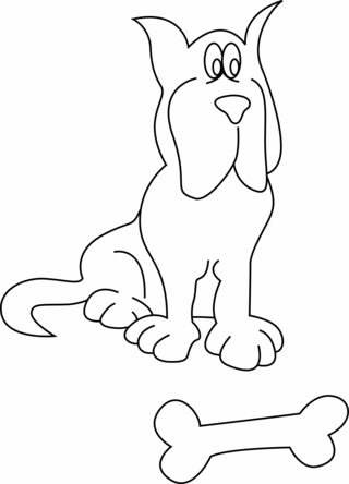 Perro 17 - Coloreados de animales - Coloriages - 10doigts.fr