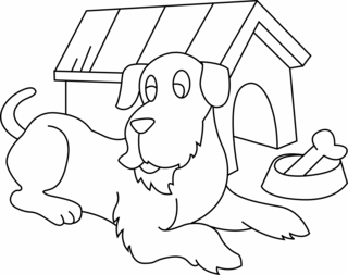 Perro 20 - Coloreados de animales - Coloriages - 10doigts.fr