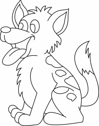 Perro 21 - Coloreados de animales - Coloriages - 10doigts.fr