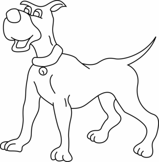 Perro 23 - Coloreados de animales - Coloriages - 10doigts.fr