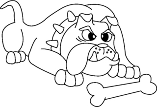 Perro 26 - Coloreados de animales - Coloriages - 10doigts.fr