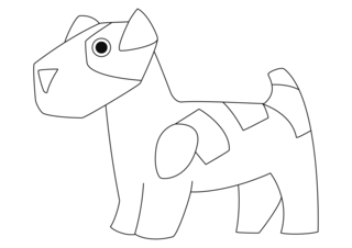 Perro 32 - Coloreados de animales - Coloriages - 10doigts.fr