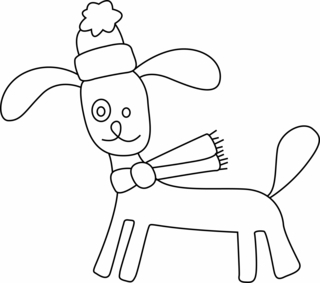Perro 33 - Coloreados de animales - Coloriages - 10doigts.fr
