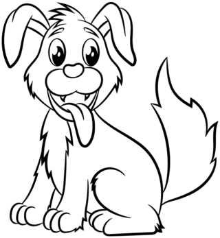Perro 36 - Coloreados de animales - Coloriages - 10doigts.fr