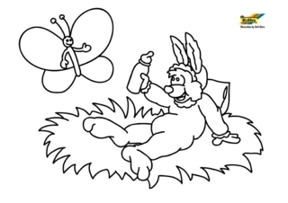 Conejo 79 - Coloreados de animales - Coloriages - 10doigts.fr