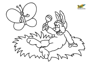 Conejo 80 - Coloreados de animales - Coloriages - 10doigts.fr
