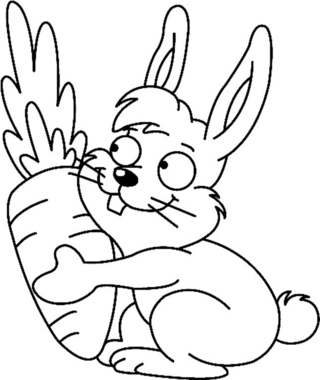 Conejo n10 - Coloreados de animales - Coloriages - 10doigts.fr