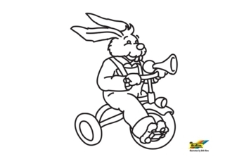 Conejo n49 - Coloreados de animales - Coloriages - 10doigts.fr