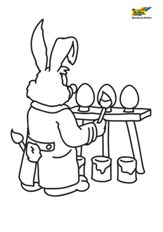 Conejo n53 - Coloreados de animales - Coloriages - 10doigts.fr