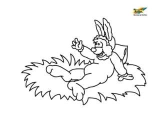 Conejo n87 - Coloreados de animales - Coloriages - 10doigts.fr