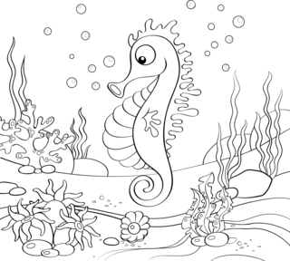 Animales marinos3 - Coloreados de animales - Coloriages - 10doigts.fr